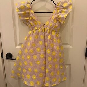 The cutest mini dress with tie in back